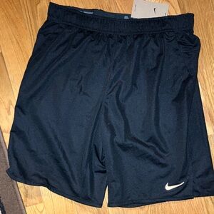 NIKE DRI FIT Athletic Workout Training Running Shorts Black Mens Medium  NWT New